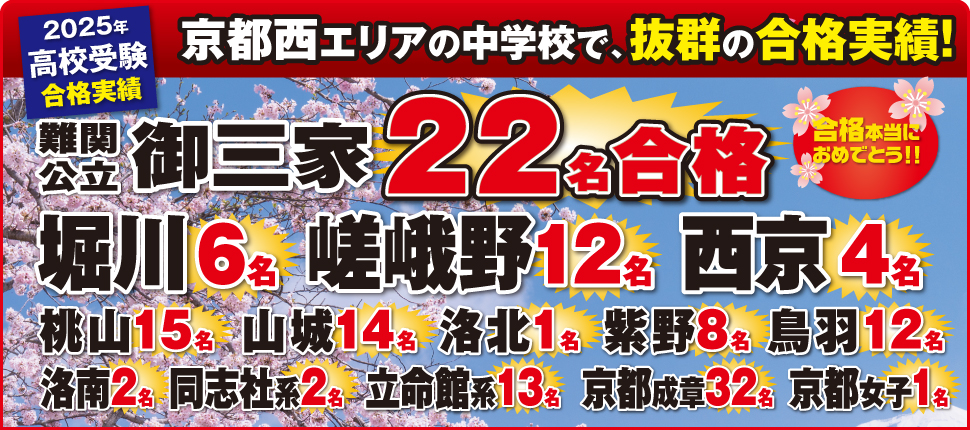 2025高校受験合格速報