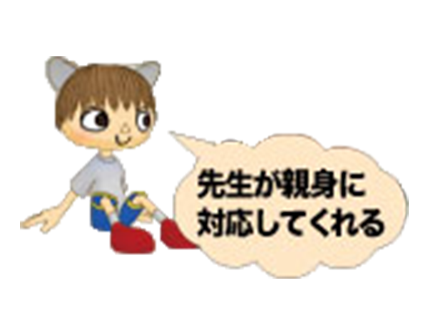 先生が親身に対応してくれる